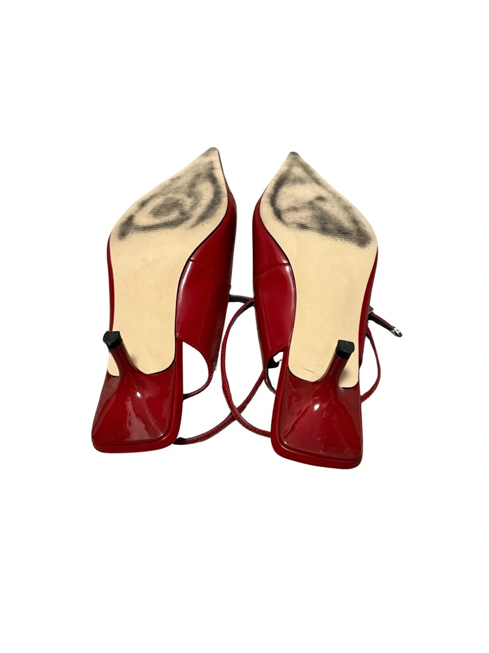 Steve Madden Burgundy Pointed Toe Ankle-Strap Pumps